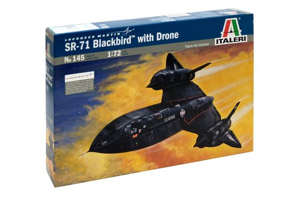Літак-розвідник SR-71 "BlackBird", 1:72, Italeri, 145 (Збірна модель)