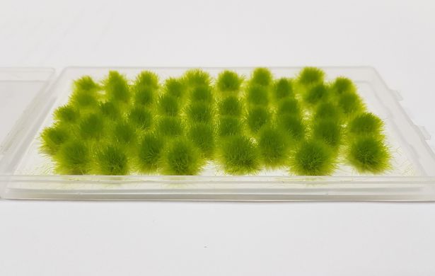 Пучки травы для диорам и макетов, светло-зеленые, (5-7 мм)
