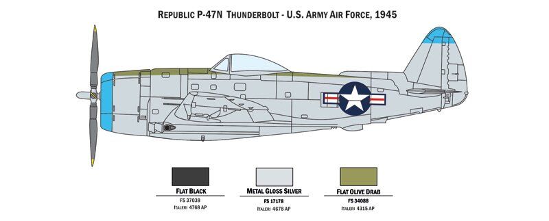 Истребители P-47N & P-51D (Серия War Thunder), 1:72, Italeri, 35102