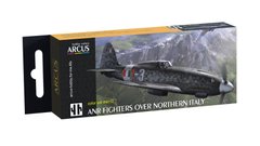Набор эмалевых красок "ANR Fighters Over Northern Italy", Arcus, 4012
