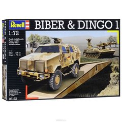 Базовая машина-мостоукладчик Bruckenlegepanzer Biber и бронеавтомобиль ATF Dingo, 1:72, Revell, 03192