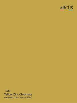 Краска Arcus A526 Yellow Zinc Chromate, 10 мл, акриловая