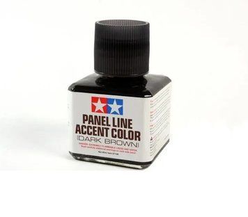 Смывка темно-коричневая Tamiya Panel Line Accent color (DARK BROWN), 87140, Tamiya, 40 мл