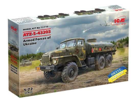非正規 PocketToys PT-03 ＆PT-05 АТЗ-5-43203 Паливозаправник Збройних Сил України, 1:72, ICM, 72710