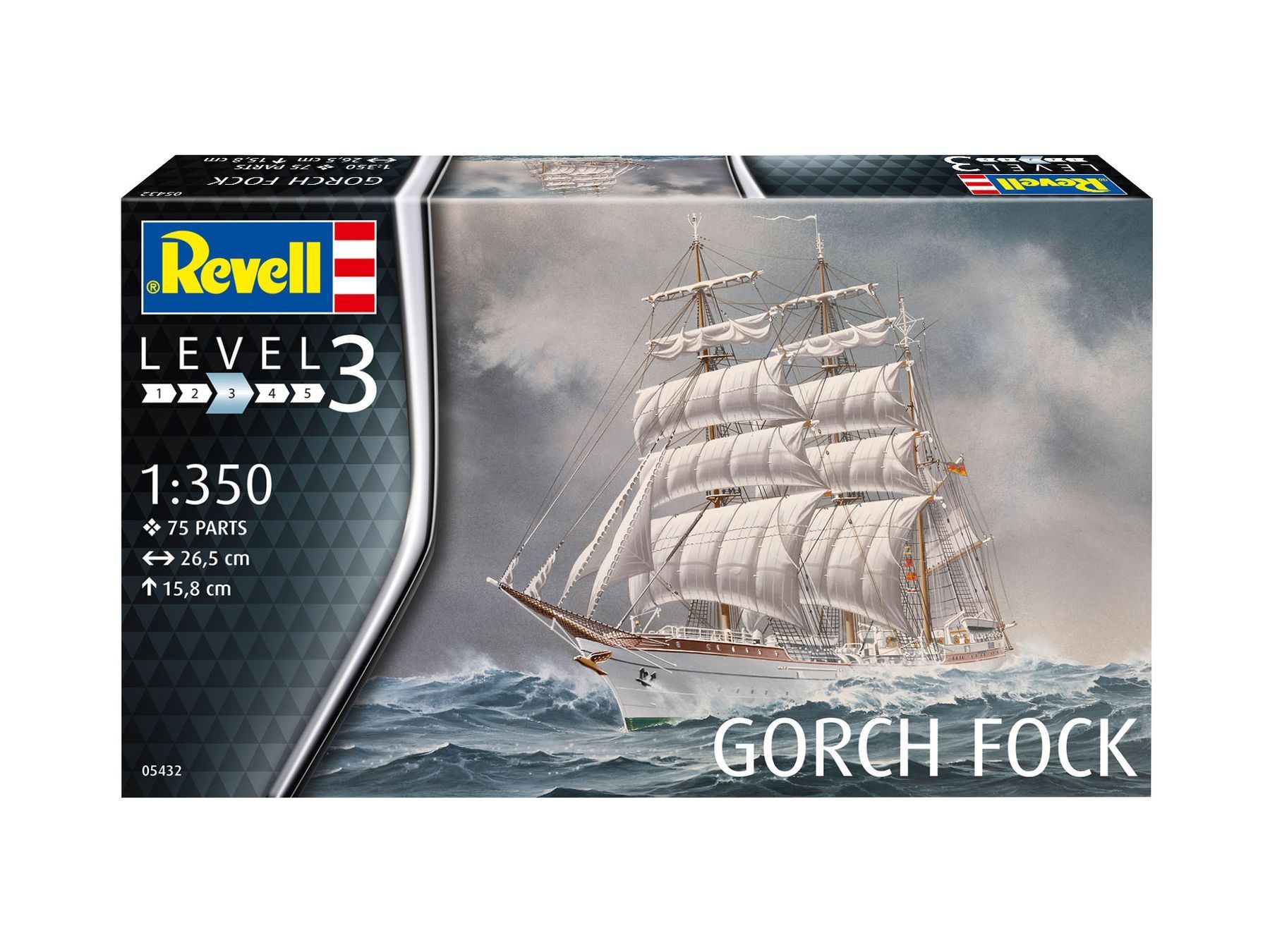 Збірна модель корабля Gorch Fock 1:350, Revell, 05432