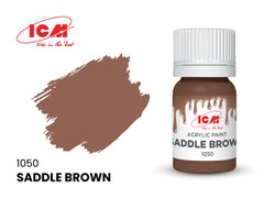 1050 Кожано-коричневый, акриловая краска, ICM, 12 мл