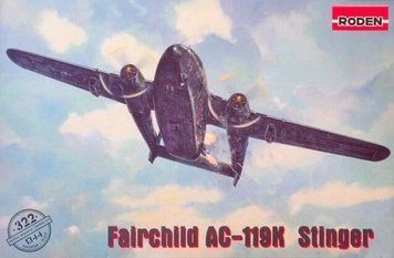 Літак Fairchild AC-119K Stinger, 1: 144, Roden, 322 (Збірна модель)