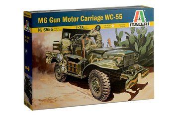 Сборная модель Джип M6 Gun Motor Carriage WC-55, 1:35, ITALERI, 6555