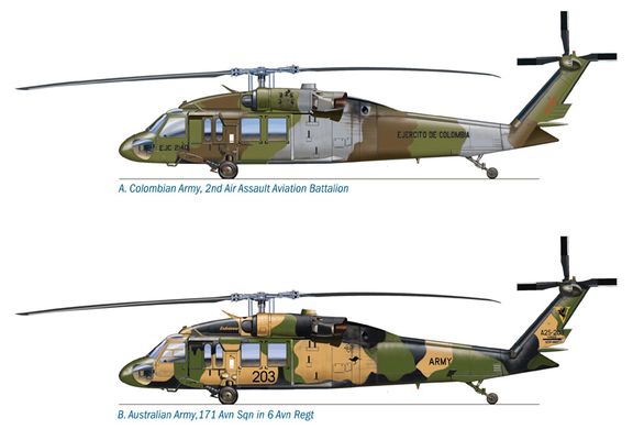 Вертолет UH-60 Black Hawk "Night Raid", 1:72, Italeri, 1328 (Сборная модель)