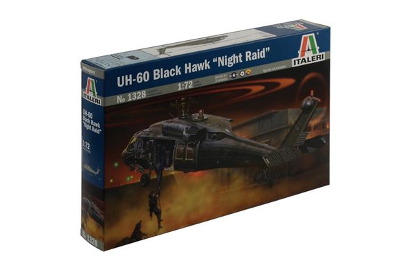 Вертолет UH-60 Black Hawk "Night Raid", 1:72, Italeri, 1328 (Сборная модель)