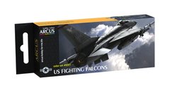 Набір емалевих фарб "US Fighting Falcons", Arcus, 5001