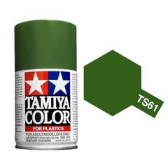 Краска - спрей TS-61 (NATO green) НАТО зеленый, Tamiya, 85061