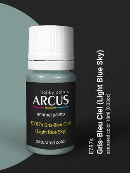Фарба Arcus E787 Gris-Bleu Ciel (Light Blue Sky), 10 мл, емалева