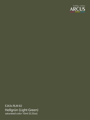 Фарба Arcus E263 RLM82 Hellgrün, 10 мл, емалева