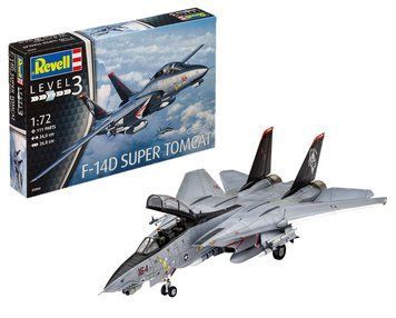 Истребитель F-14D Super Tomcat, 1:72, Revell, 03960 (Сборная модель)