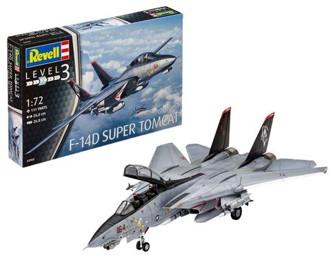Винищувач F-14D Super Tomcat, 1:72, Revell, 03960 (Збірна модель)