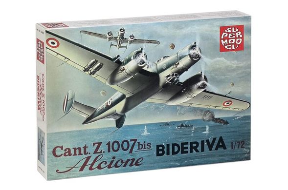 Італійський бомбардувальник Cant.Z.1007 bis Alcione Bideriva, 1:72, Italeri, 10006