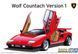 Автомобіль '75 Wolf Countach Ver.1, 1/24, Aoshima, AO63361 (Збірна модель)