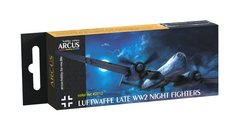Набор эмалевых красок "Luftwaffe Late WW2 Night Fighters", Arcus, 2012