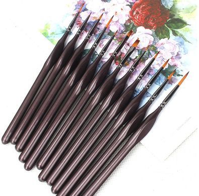 Набор кисточек для миниатюр и сборных моделей, 12 шт, Art Brush Set, BRSH012