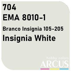 Краска Arcus 704 EMA 8010-1 Branco Insignia 105-205 (Insignia White), эмалевая