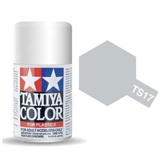Краска - спрей TS-17 (Gloss Aluminum) алюминиевый, Tamiya, 85017