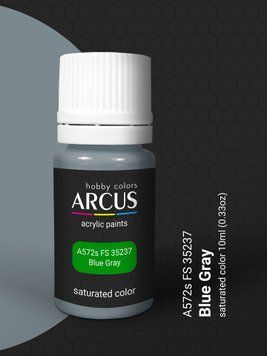 Краска Arcus A572 FS 35237 Blue Gray, 10 мл, акриловая
