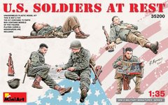 Американские солдаты на отдыхе, сборные фигуры 1:35, MiniArt, 35200