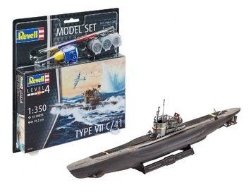 Підводний човен German Submarine Type VII C / 41, 1:350, Revell, 65154 - Подарунковий набір