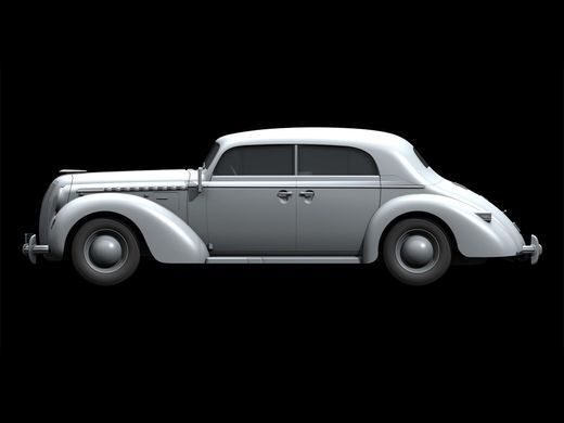 Admiral Saloon - Німецький пасажирський автомобіль 2МВ, 1:24, ICM, 24023 (Збірна модель)