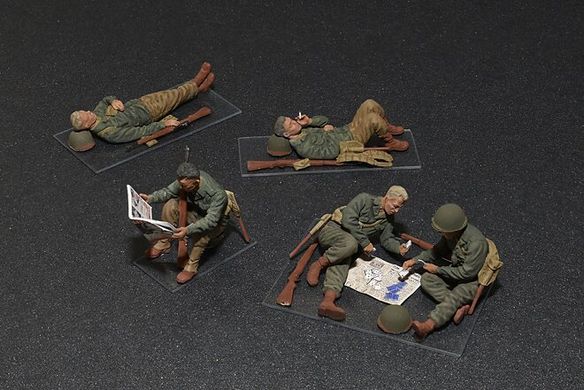 Американські солдати на відпочинку, збірні фігури 1:35, MiniArt, 35200