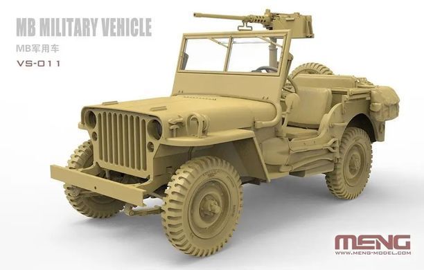 Сборная модель Jeep Willys MB, Американский армейский автомобиль, 1:35, MENG, VS-011