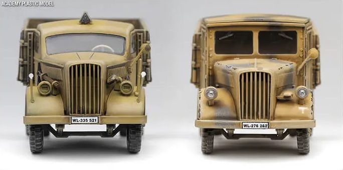 "Німецька вантажівка (раннія і пізня)", 1:72, Academy, 13404 (Збірна модель)