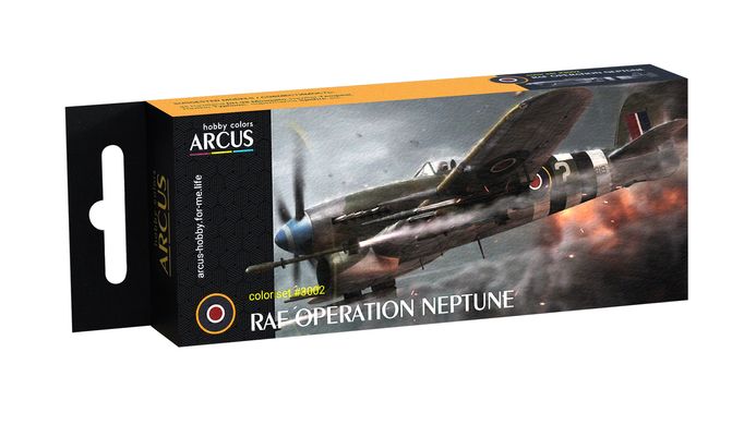 Набор эмалевых красок "RAF Operation Neptune", Arcus, 3002