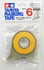 6 мм - Маскировочная лента в пенале Tamiya masking tape, 87030