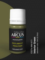 Краска Arcus E527 Interior Green ANA 611, эмалевая