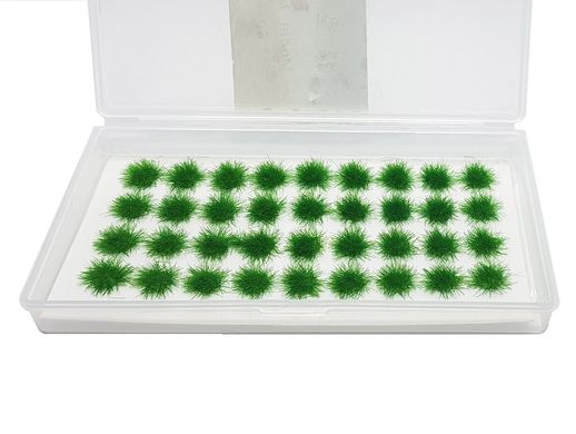 Пучки трави для діорам і макетів, зелені, (5 мм)