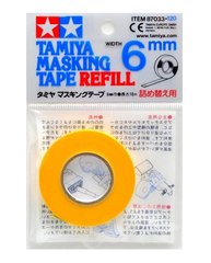 Маскувальна стрічка Tamiya Masking Tape Refill, 6 мм, 87033