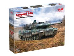 Збірна модель Танк Leopard 2A6, Збройні Сили України, 1:72, ICM, 72820