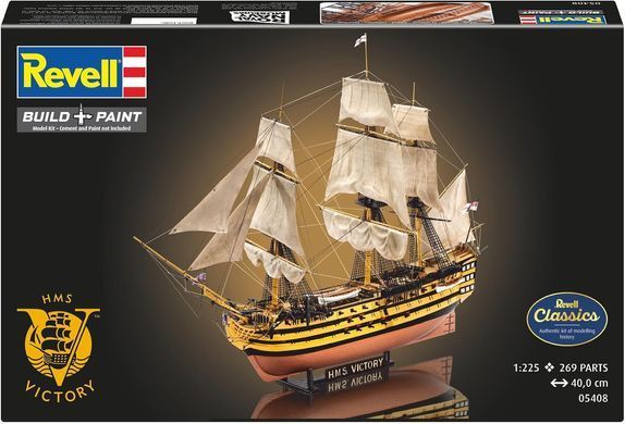 Флагманский корабль H.M.S. Victory, 1:225, Revell, 05408 (Сборная модель)
