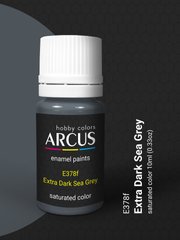 Фарба Arcus E378 Extra Dark Sea Grey, емалева