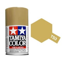 Краска - спрей TS-3 (Dark yellow) желтый темный (танковый), Tamiya, 85003