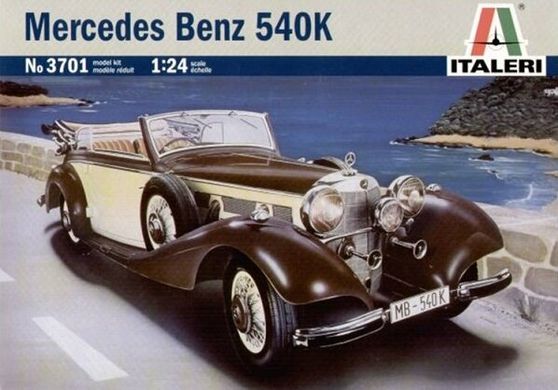 Автомобиль Mercedes Benz 540K, 1:24, ITALERI, 3701
