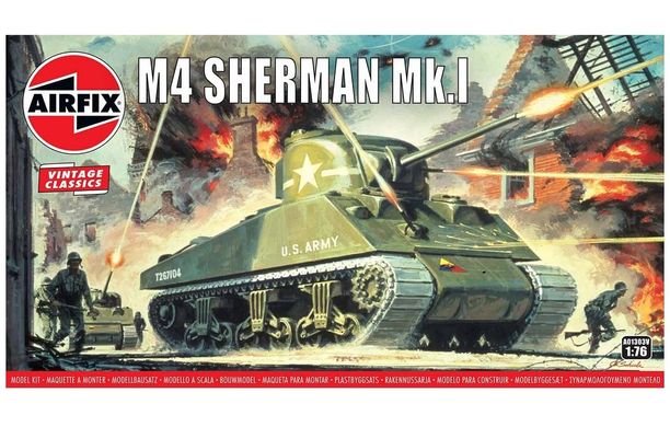 Танк M4 Sherman Mk.I, 1:76, Airfix, A01303V (Vintage classics)