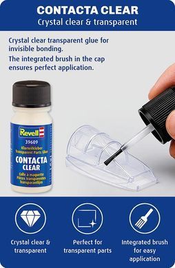 Клей для прозрачных деталей Contacta Clear, 20 г, Revell, 39609