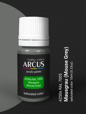 Краска Arcus A250 RAL 7005 MOUSGRAU (Mouse Grey), акриловая