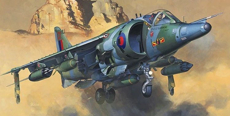 Винищувач Harrier GR Mk.3, 1:72, Hasegawa, 00236 (Збірна модель)