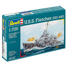 Эсминец U.S.S. Fletcher (DD-445), 1:700, Revell, 05127