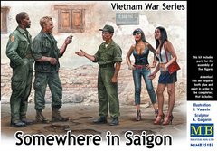 "Где-то в Сайгоне", Вьетнамская военная серия, сборные фигуры 1:35, Master Box, 35185