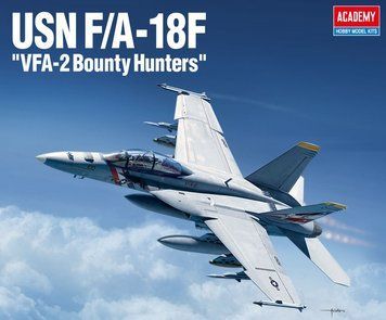 Винищувач USN F/A-18F "VFA-2 Bounty Hunters", 1:72, Academy, 12567 (Збірна модель)